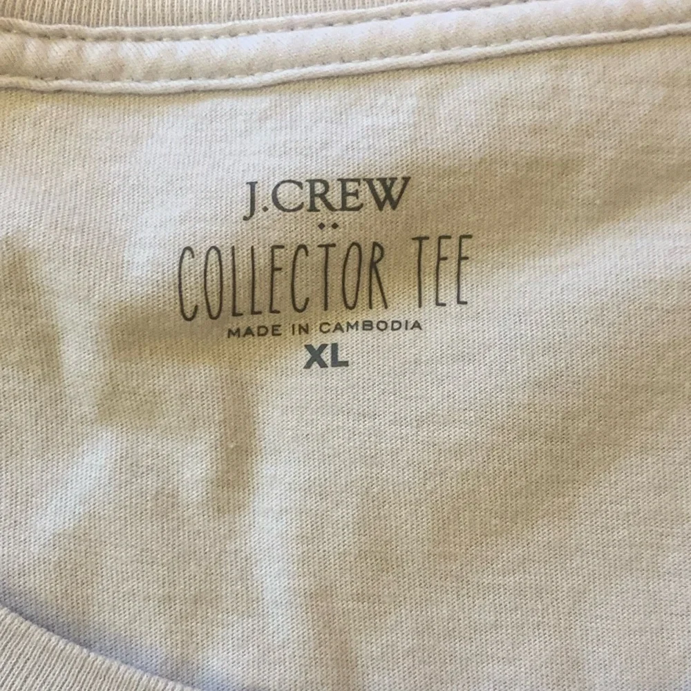 J. Crew T-shirt XL Light Blue Caribbean Destination Collectors Graphic tee